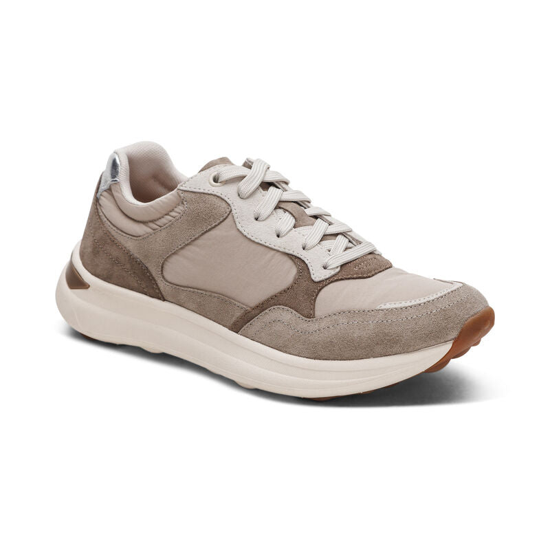 Molly Lace Up Women Sneakers Taupe - Aetrex Middle East